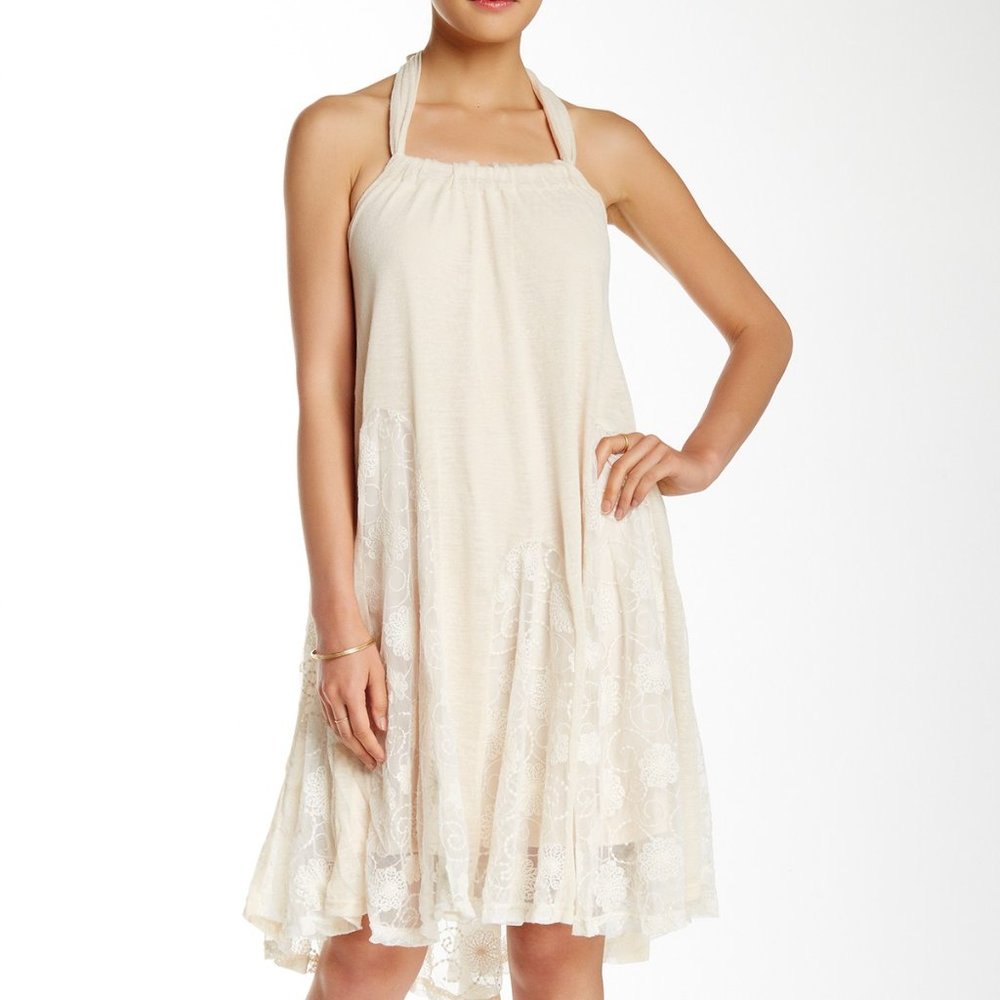 RYU Ivory Halter Dress